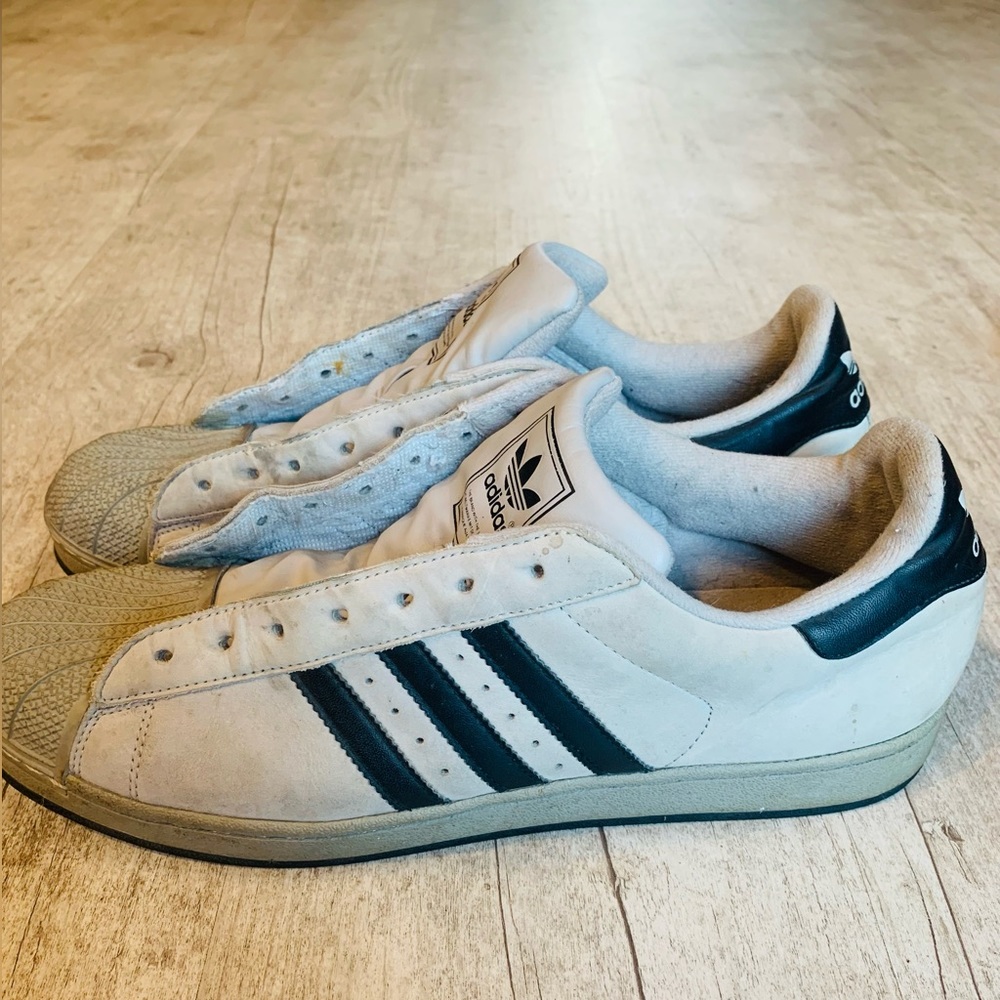 Men’s Adidas Grey Soft Leather 2005 Superstar Size 13